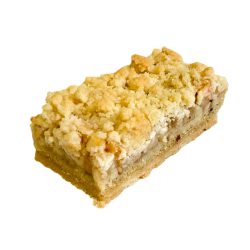 Frische Äpfel und knackige Streusel.